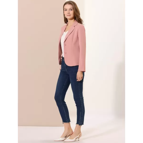 Allegra K Women's Work Office Lapel Collar Stretch Jacket Suit Blazer