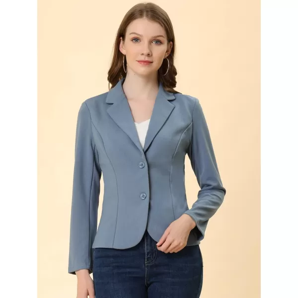 Allegra K Women's Work Office Lapel Collar Stretch Jacket Suit Blazer