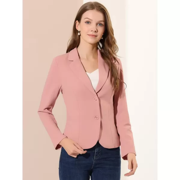 Allegra K Women's Work Office Lapel Collar Stretch Jacket Suit Blazer