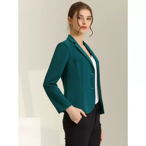 Allegra K Women's Work Office Lapel Collar Stretch Jacket Suit Blazer