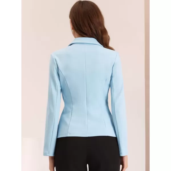 Allegra K Women's Work Office Lapel Collar Stretch Jacket Suit Blazer