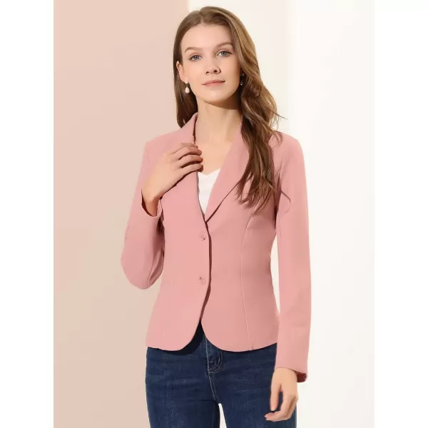 Allegra K Women's Work Office Lapel Collar Stretch Jacket Suit Blazer