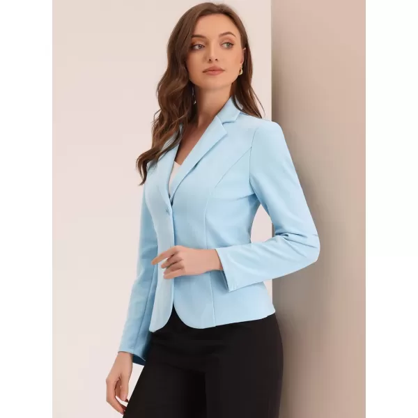 Allegra K Women's Work Office Lapel Collar Stretch Jacket Suit Blazer