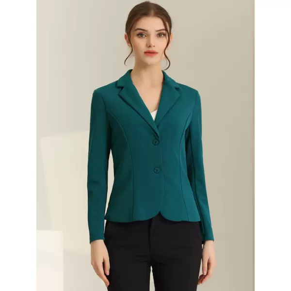 Allegra K Women's Work Office Lapel Collar Stretch Jacket Suit Blazer