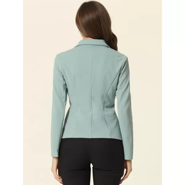 Allegra K Women's Work Office Lapel Collar Stretch Jacket Suit Blazer