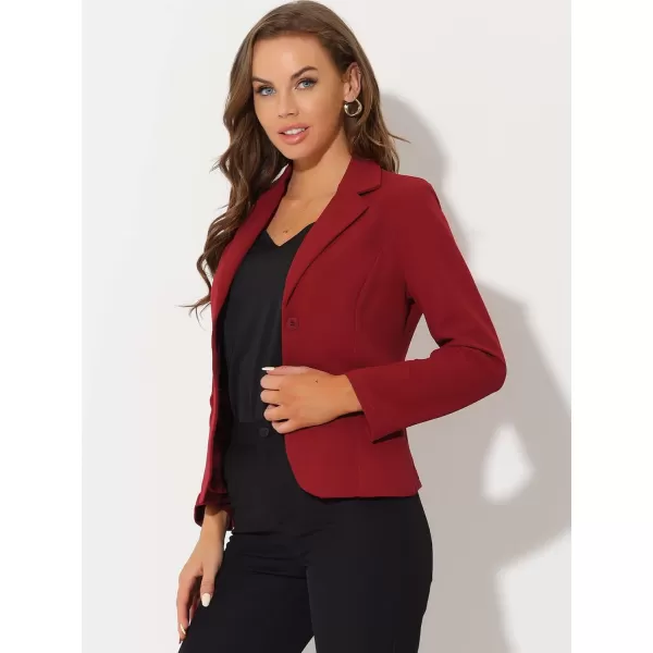 Allegra K Women's Work Office Lapel Collar Stretch Jacket Suit Blazer