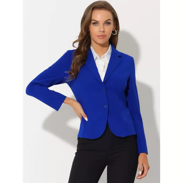 Allegra K Women's Work Office Lapel Collar Stretch Jacket Suit Blazer