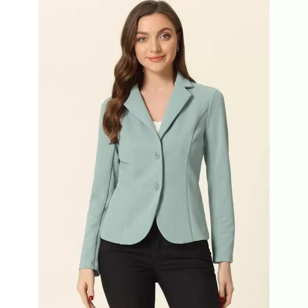 Allegra K Women's Work Office Lapel Collar Stretch Jacket Suit Blazer