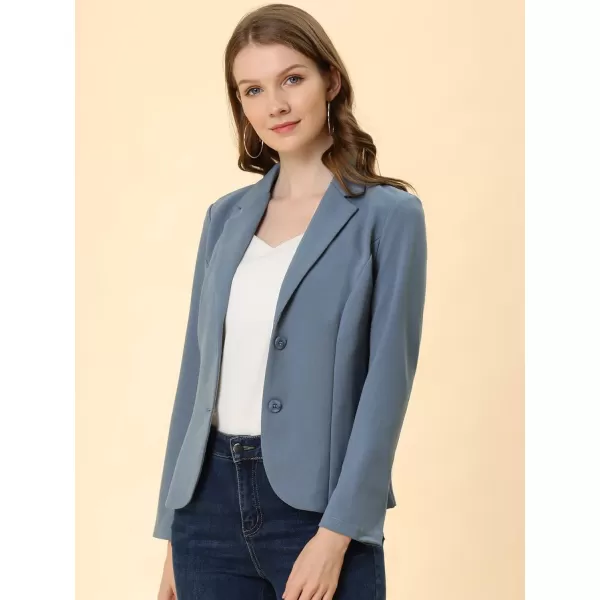 Allegra K Women's Work Office Lapel Collar Stretch Jacket Suit Blazer