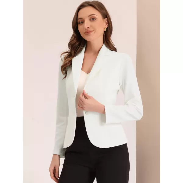 Allegra K Women's Work Office Lapel Collar Stretch Jacket Suit Blazer