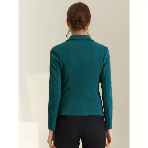 Allegra K Women's Work Office Lapel Collar Stretch Jacket Suit Blazer