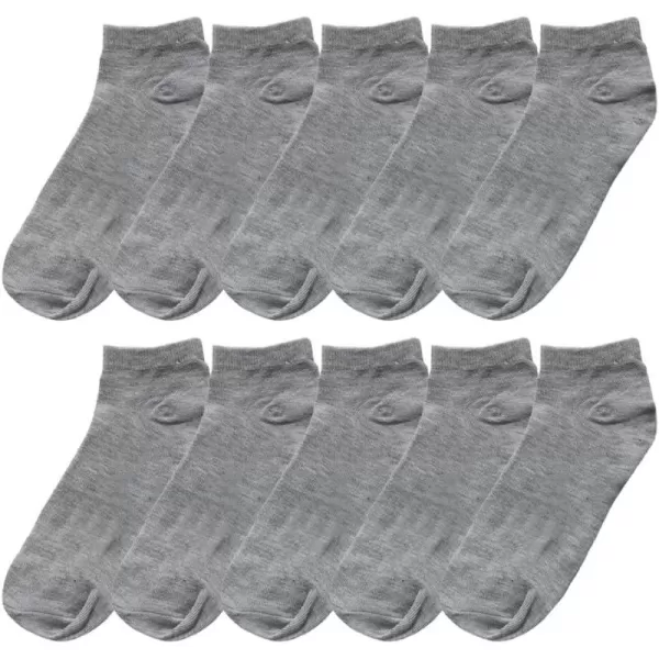 Allegra K Athletic Low Cut Ankle Socks-Stretch Cuffs Soft 10 Pairs