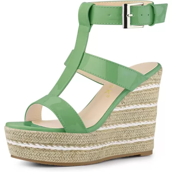 Allegra K Women's Espadrille Strappy Platform Wedges Sandals