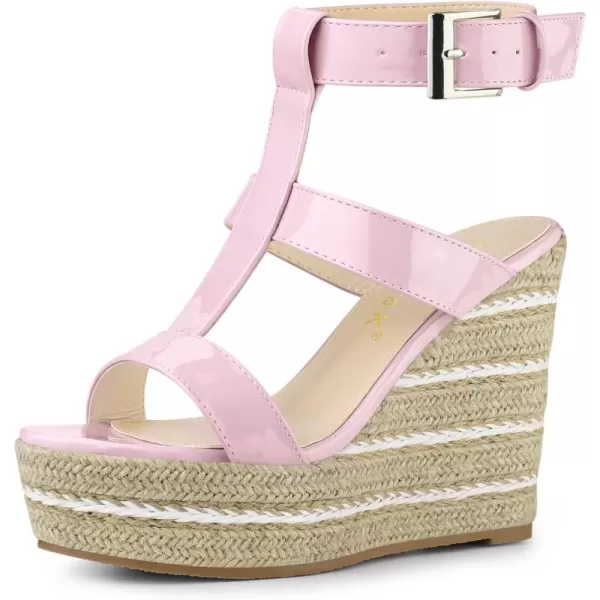 Allegra K Women's Espadrille Strappy Platform Wedges Sandals