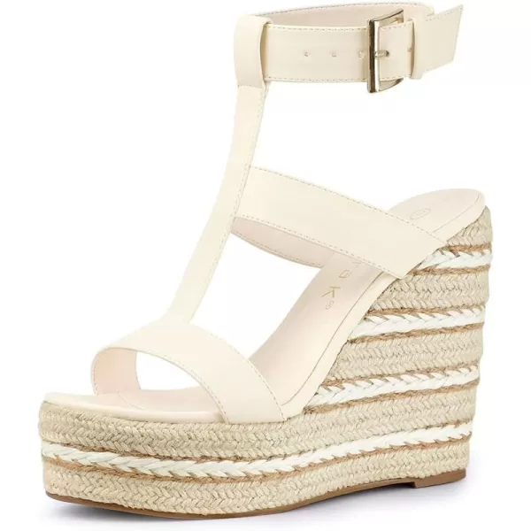 Allegra K Women's Espadrille Strappy Platform Wedges Sandals