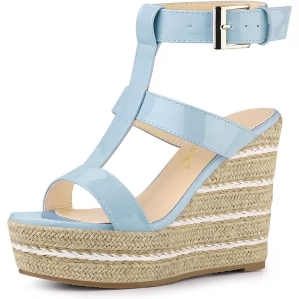 Allegra K Women's Espadrille Strappy Platform Wedges Sandals