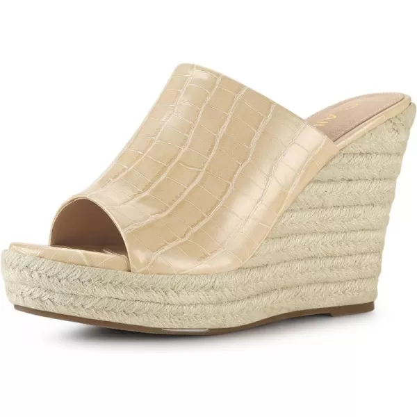 Allegra K Women's Espadrilles Wedges Wedge Sandals