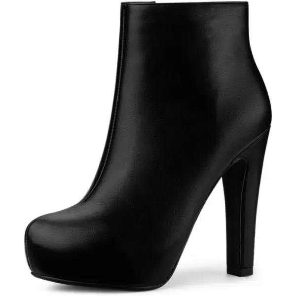 Allegra K Women's Platform Chunky Heel Ankle Boots