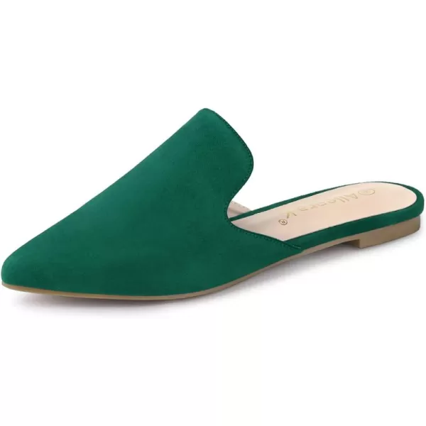 Allegra K Women's Pointed Toe Flat Slides Mules