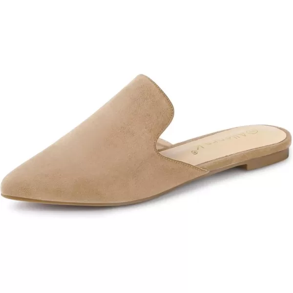 Allegra K Women's Pointed Toe Flat Slides Mules