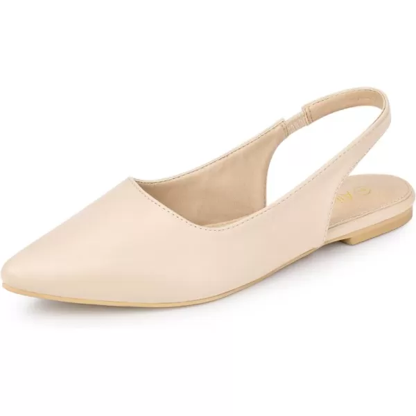 Allegra K Women's Pointed Toe Pumps Slingback Flat Pumps