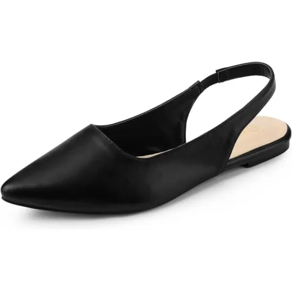 Allegra K Women's Pointed Toe Pumps Slingback Flat Pumps