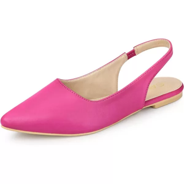 Allegra K Women's Pointed Toe Pumps Slingback Flat Pumps