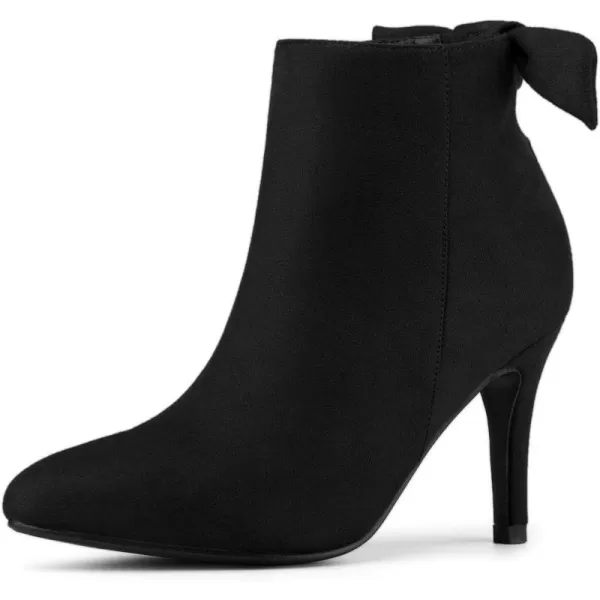 Allegra K Women's Pointed Toe Stiletto Heel Ankle Boots