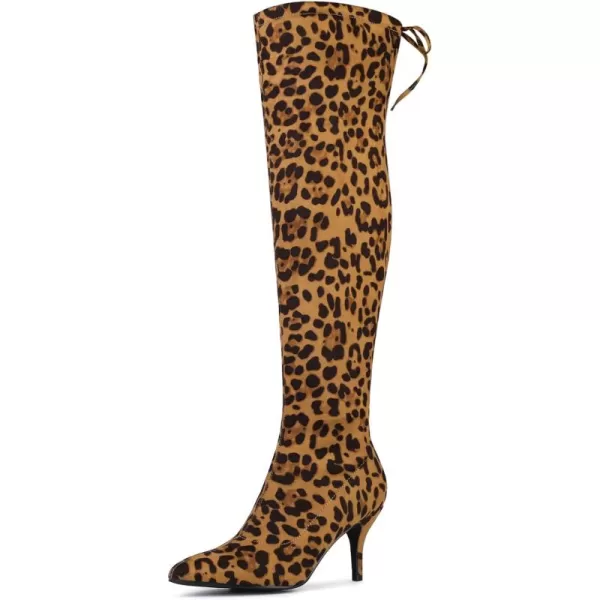 Allegra K Women's Stiletto Heels Thigh High Over the Knee High Boots