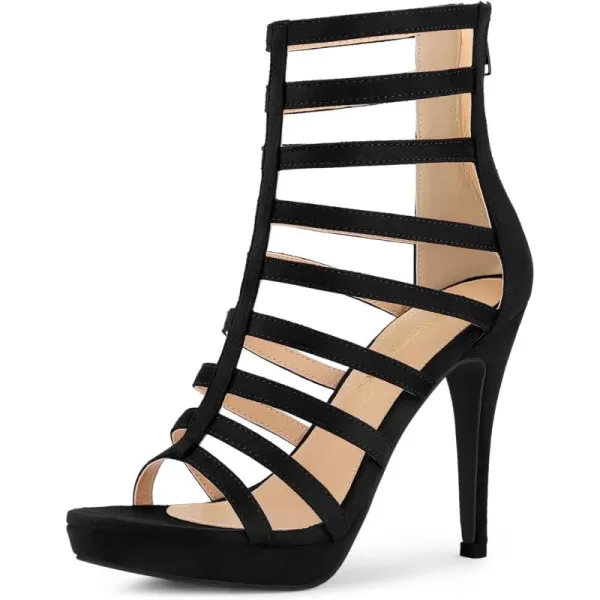 Allegra K Women's Stiletto Platform Heels Strappy Gladiator Heel Sandals