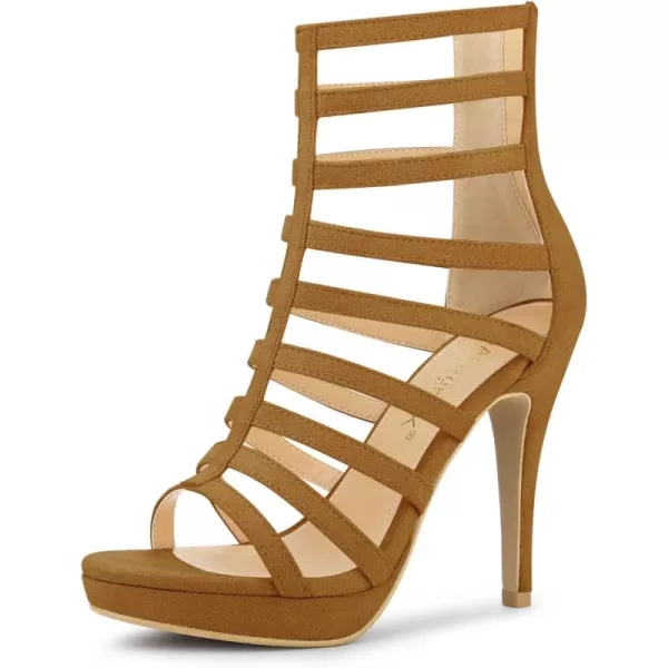 Allegra K Women's Stiletto Platform Heels Strappy Gladiator Heel Sandals