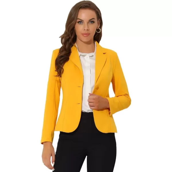 Allegra K Women's Work Office Lapel Collar Stretch Jacket Suit Blazer