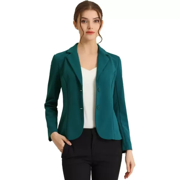 Allegra K Women's Work Office Lapel Collar Stretch Jacket Suit Blazer