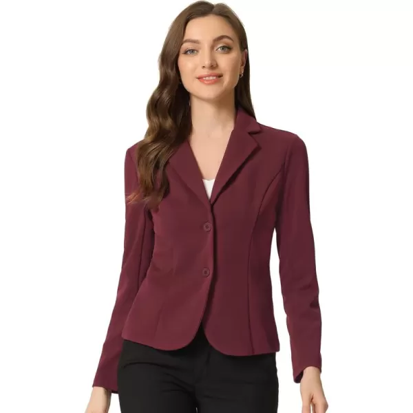 Allegra K Women's Work Office Lapel Collar Stretch Jacket Suit Blazer