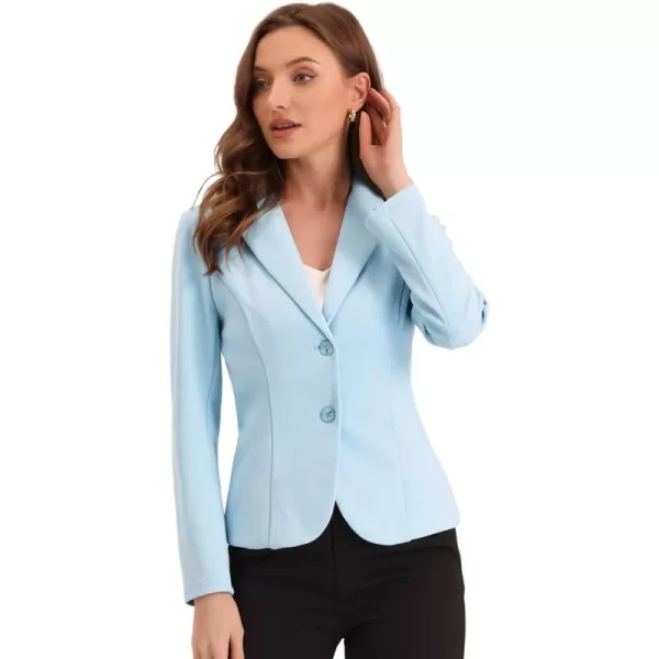 Allegra K Women's Work Office Lapel Collar Stretch Jacket Suit Blazer