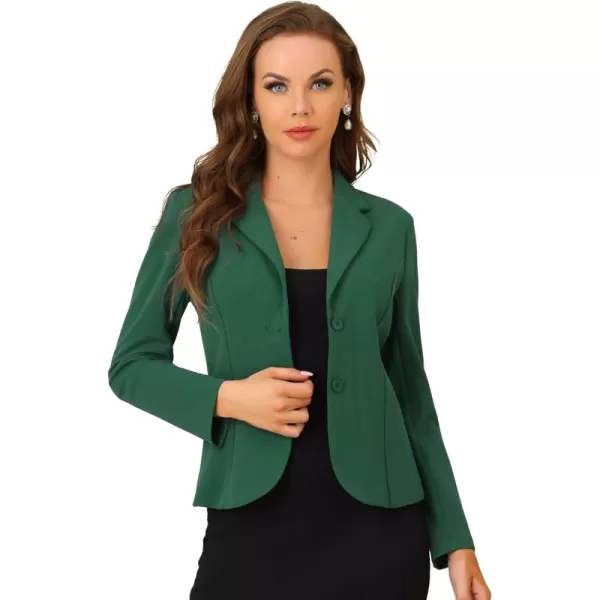 Allegra K Women's Work Office Lapel Collar Stretch Jacket Suit Blazer