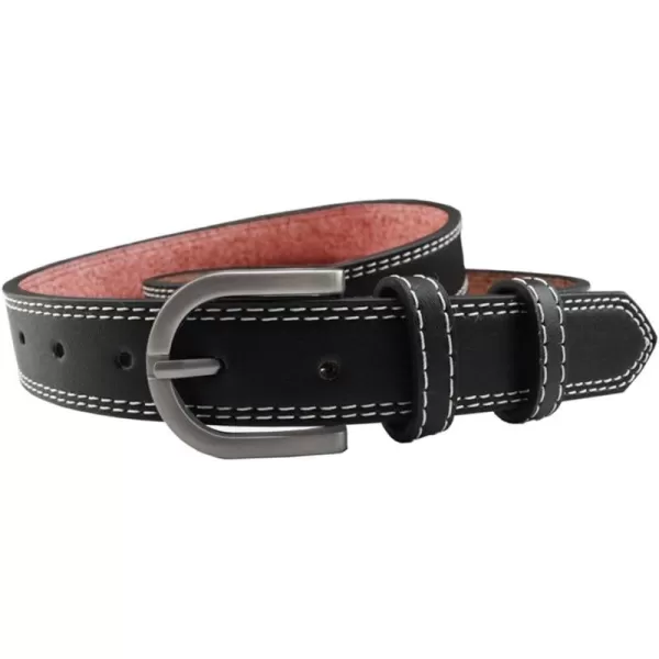 uxcell Unisex Single Prong Buckle Classic Casual Belt with Double Stitch Edge 1 1/8 Inches