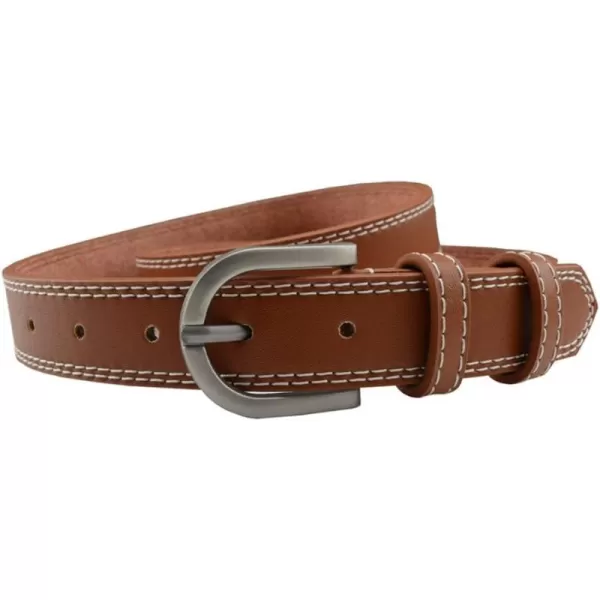 uxcell Unisex Single Prong Buckle Classic Casual Belt with Double Stitch Edge 1 1/8 Inches