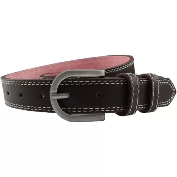 uxcell Unisex Single Prong Buckle Classic Casual Belt with Double Stitch Edge 1 1/8 Inches