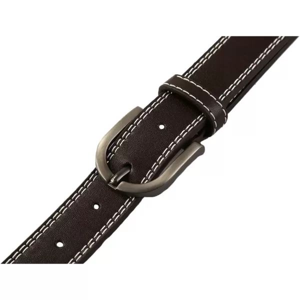 uxcell Unisex Single Prong Buckle Classic Casual Belt with Double Stitch Edge 1 1/8 Inches