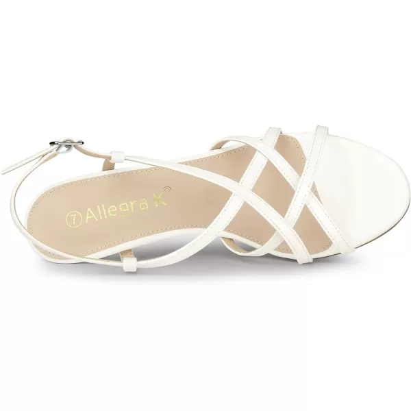 Allegra K Women's Slingback Strappy Kitten Heel Heels Sandals