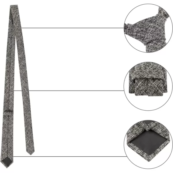 Allegra K Men's Self Tied Solid Color Formal Casual Skinny Necktie