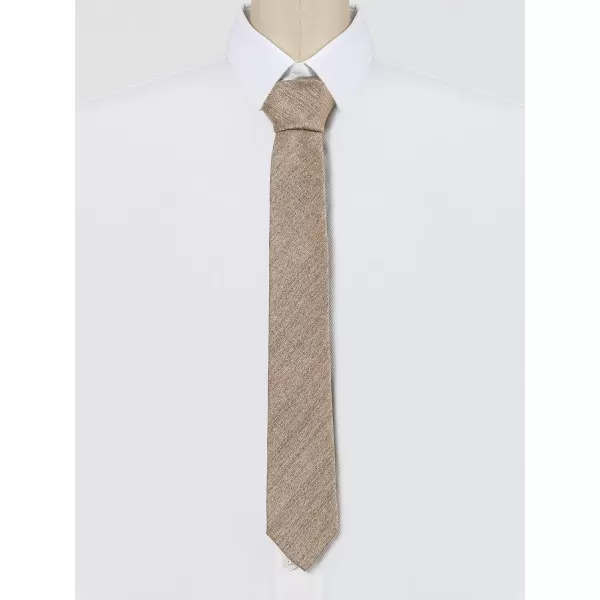 Allegra K Men's Self Tied Solid Color Formal Casual Skinny Necktie