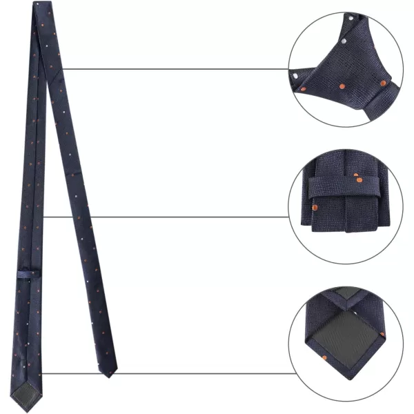 Allegra K Men's Skinny Necktie Self-tied Polka Dots Formal Casual Slim Tie