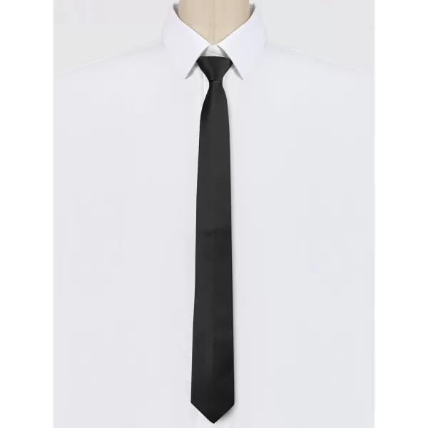 Allegra K Men's Skinny Pretied Solid Color Zipper Ties Neck Adjustable Strap Wedding Groom Tie