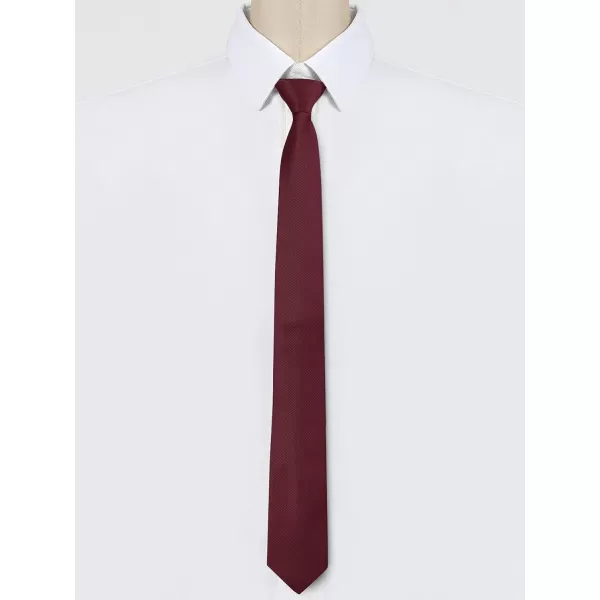 Allegra K Men's Skinny Pretied Solid Color Zipper Ties Neck Adjustable Strap Wedding Groom Tie