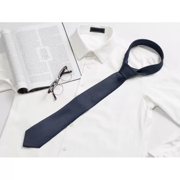 Allegra K Men's Solid Color Self-tied Stripes Textured Wide Tie Neck Wedding Formal Ties