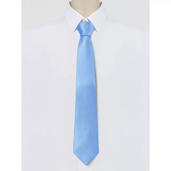 Allegra K Men's Solid Color Self-tied Stripes Textured Wide Tie Neck Wedding Formal Ties