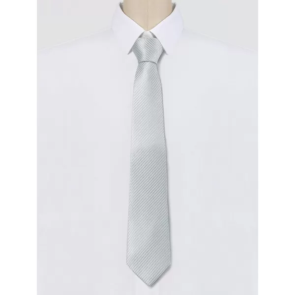 Allegra K Men's Solid Color Self-tied Stripes Textured Wide Tie Neck Wedding Formal Ties