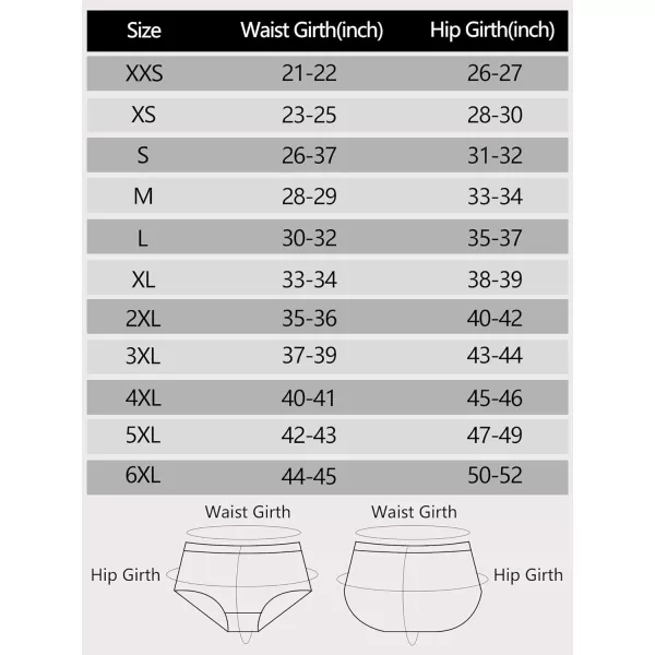 Allegra K Women's Hi-Cut Ribbed High Waist Tummy Control Underwear, Available in Plus Size